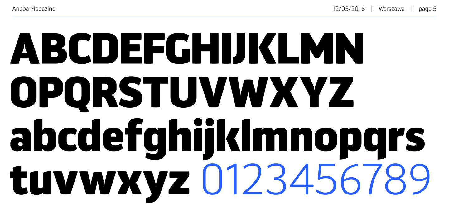 Aneba Neue SemiBold italic Font preview